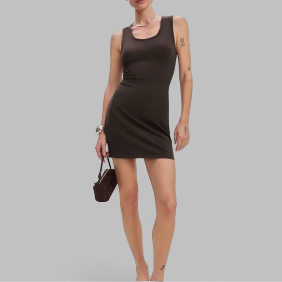 Reformation Knit Dress Brown -Size M-Kelsey-Retails for $128.00-NWT - Picture 8 of 12